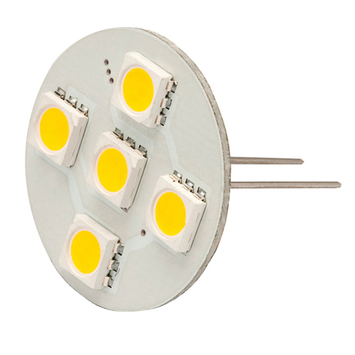 12V AC/DC, Extended Back-Pin T3 JC G4 LED Bulb, 1 Watt, 10W Equivalent, 5-Pack 12V AC/DC, Extended Back-Pin T3 JC G4 LED Bulb, 1 Watt, 10W Equivalent, 5-Pack